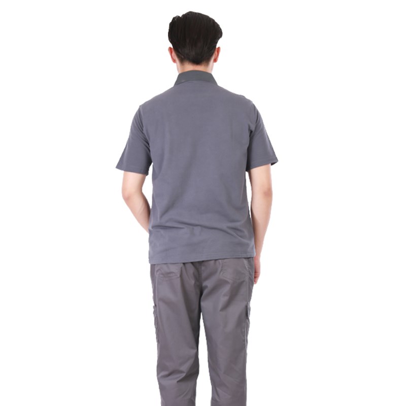 夏季宝马工作服男T恤套装4s店工装售后汽修工厂车间定制POLO衫