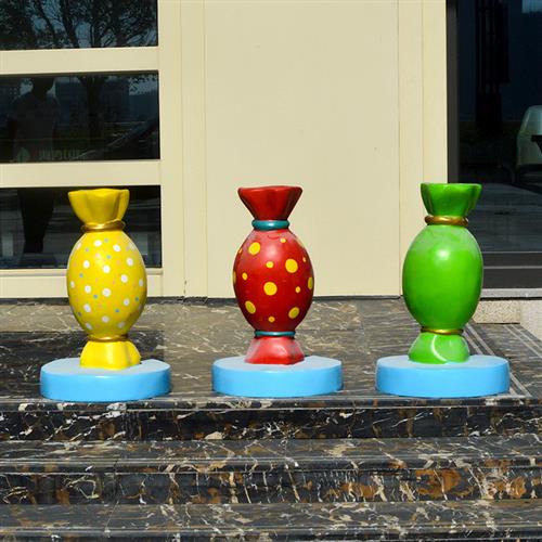 玻璃钢户外大型棒棒糖雕塑商场广场售楼处步行街仿真糖果小品摆件