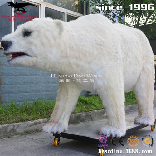 景区大型仿真北极熊商业户外主题公园科技博物馆动物模型展览