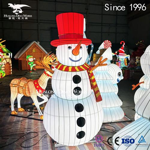 创意彩灯工艺品圣诞节春节彩灯雪人冰雪世界自贡灯会厂家制作