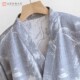 薄款 睡衣纯棉春夏秋季 浴袍浴衣汗蒸服家居服 水墨和服睡袍男士 日式