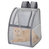 透明全景网布猫包外出便携宠物双肩背包夏季 透气小狗狗包包