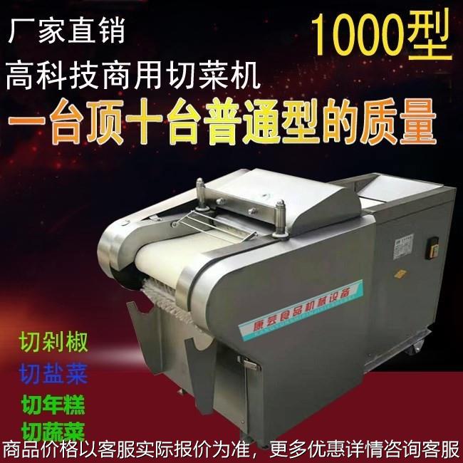 商用1000型多用切菜机器 食堂蔬菜切丝机 切笋干机电动年糕切片机