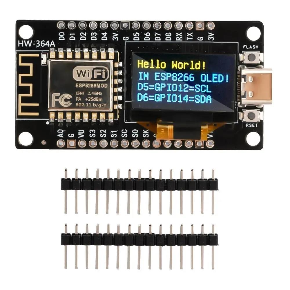 ESP8266开发板串口 CH340G带0.96Nodemcu wifi模块 128*64 OLED屏