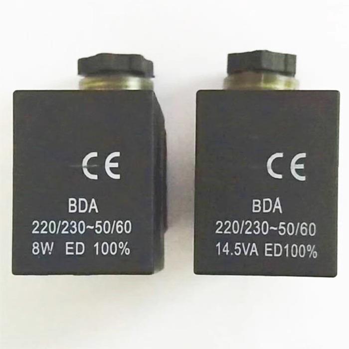 电磁阀线圈BDA 220/230~ 50/60 14.5VA 8W AC220V 内孔13 高度39