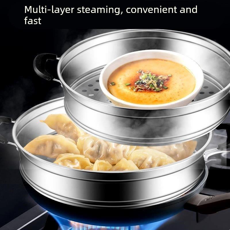 适用尔蒸锅配件篦子加厚304小锅奶锅蒸笼18cm蒸屉16cm蒸笼A