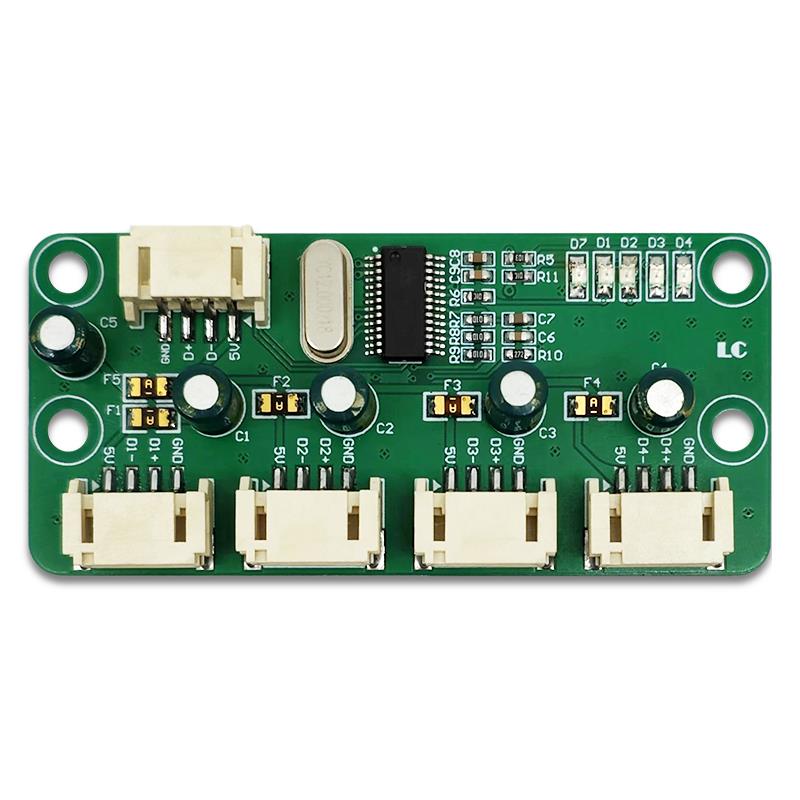 USB2.0集线器PH2.0接口版一拖四 USBHUB模块 免驱USB分线器1转4