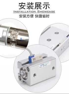 亚德客气缸磁性开关感应器DMSG CMSG CMSJ CMSH CMSE-N-P-020-030