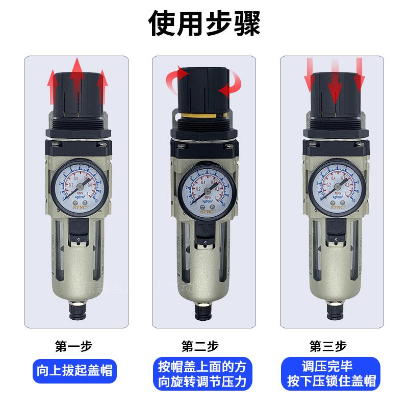 STNC索诺天工 过滤调压阀TW2000-02自动排水TW3000-03/TW4000-04D