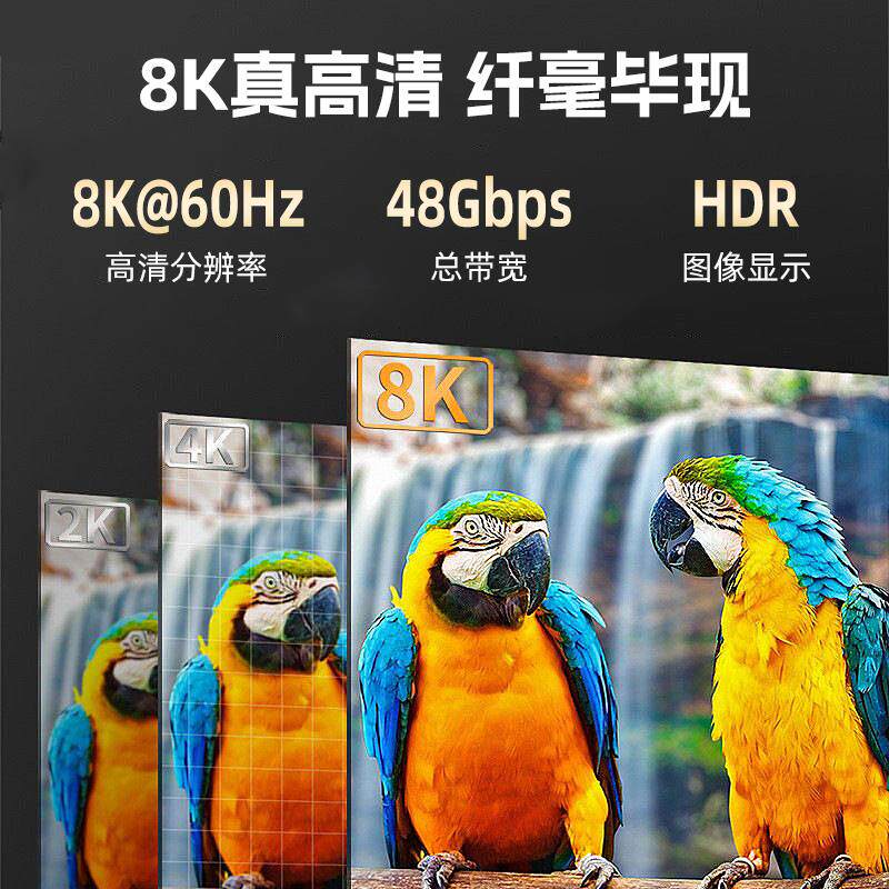 光纤HDMI线2.1版高清连接线家庭影院8K60hz4K144HZ工程级光纤线