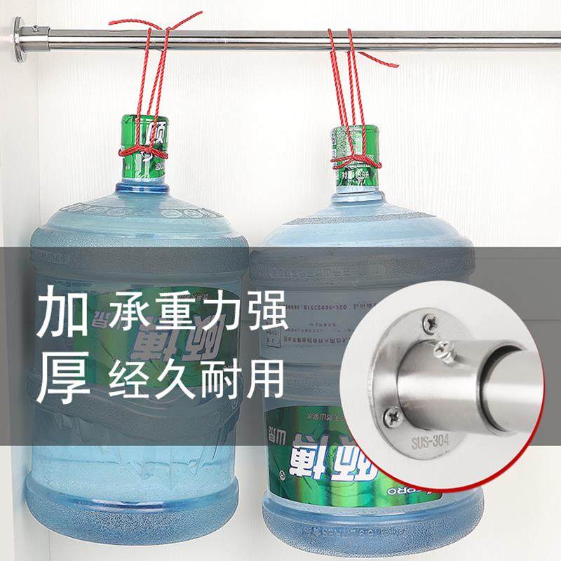 304不锈钢圆管法兰座衣柜挂衣杆固定座圆形晾衣杆底座钢管座配件