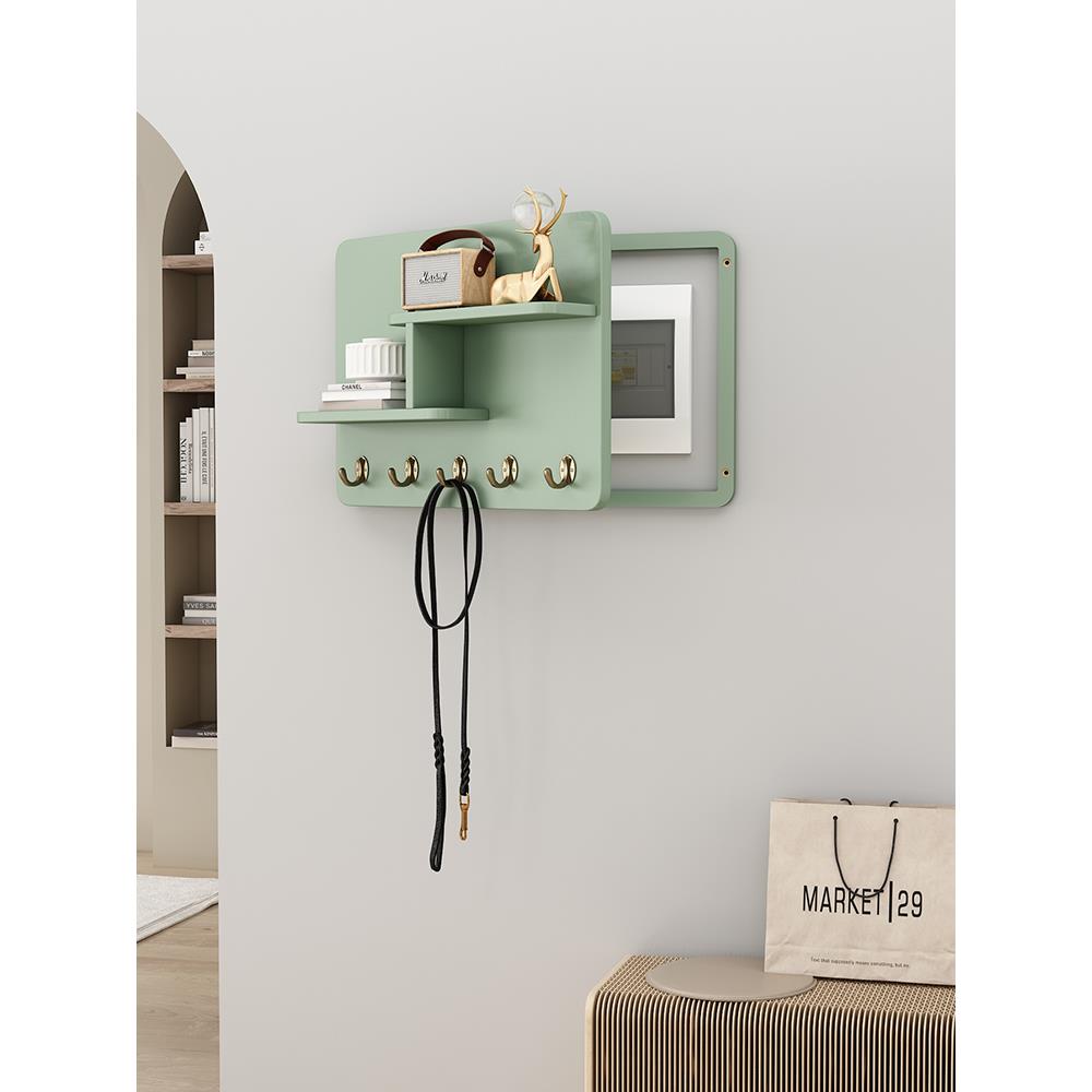 电表箱装饰画2025新款简约免打孔配电箱挂画改造置物架电闸箱遮挡