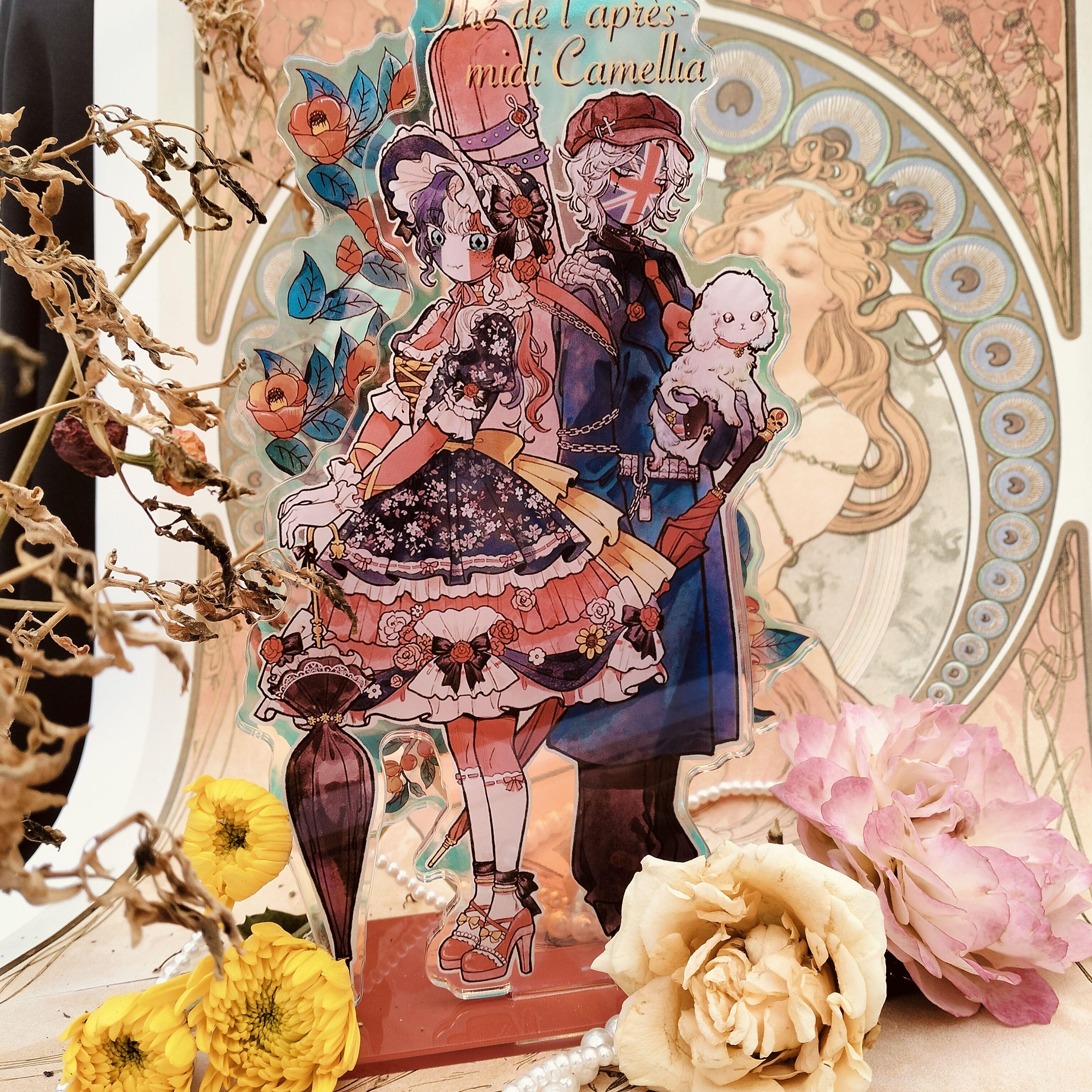 ch国拟钥匙扣CountryHumans吧唧麻花妖言神周边原创镭射立牌挂件