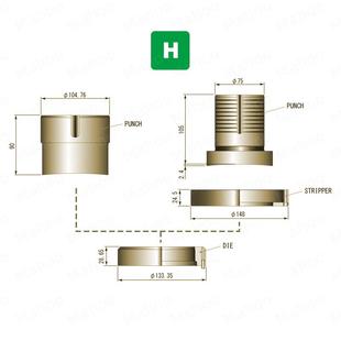 东莞马赫数控冲床模具村田2048TS数冲模具EZ2044冲压模具H工位