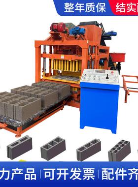 万钧出口QT4-25全自动免烧制砖机沿彩砖空心砖标砖brickmachine