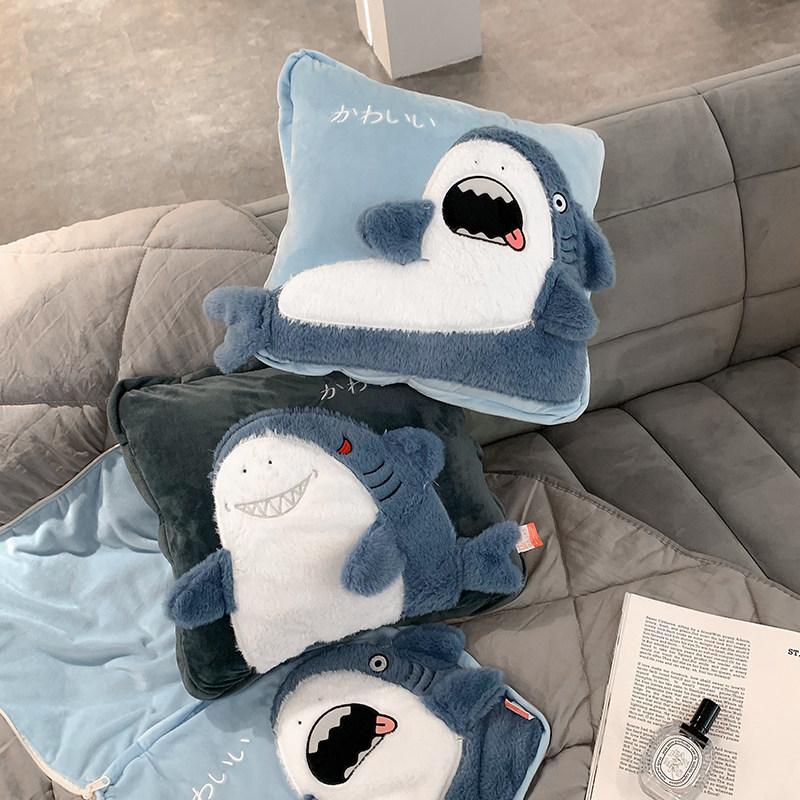 抱枕被子两用2022新款毯子二合一汽车用车载靠枕办公室午睡枕头