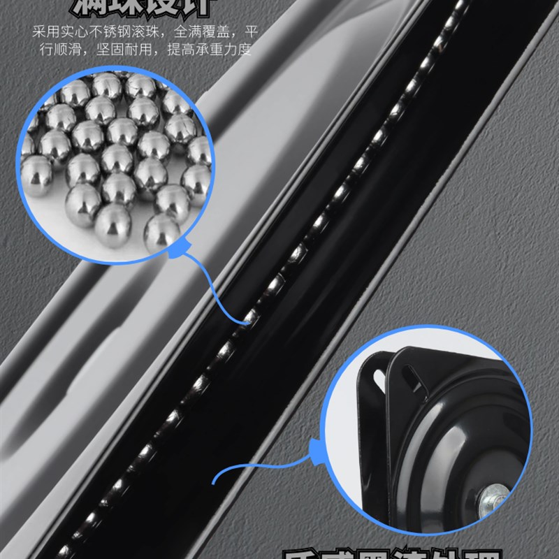 加厚满珠万向转盘电视旋转台轴承家具方型铁转盘机械沙发椅子底座