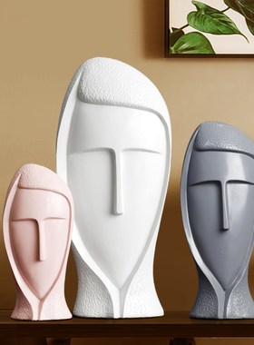 简约抽象人物雕塑摆件创意客厅电视柜酒柜餐边柜软装饰品桌面摆设