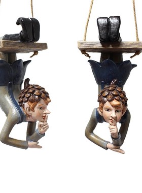 精灵仿真物造型挂件创意庭院园树木树挂装饰品树脂小