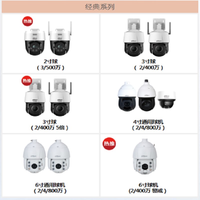 大华摄像头200/400/500万室内红外半球录音监控DH-IPC-HDW1430V-A