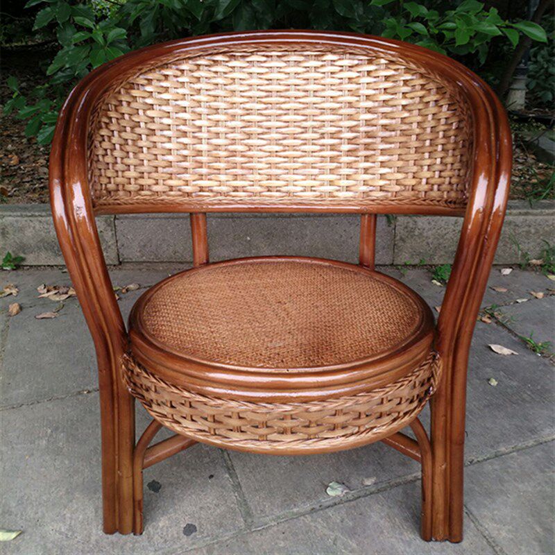 印尼天然藤 老藤椅 编织圈椅阳台椅电脑椅 腾椅 休闲椅