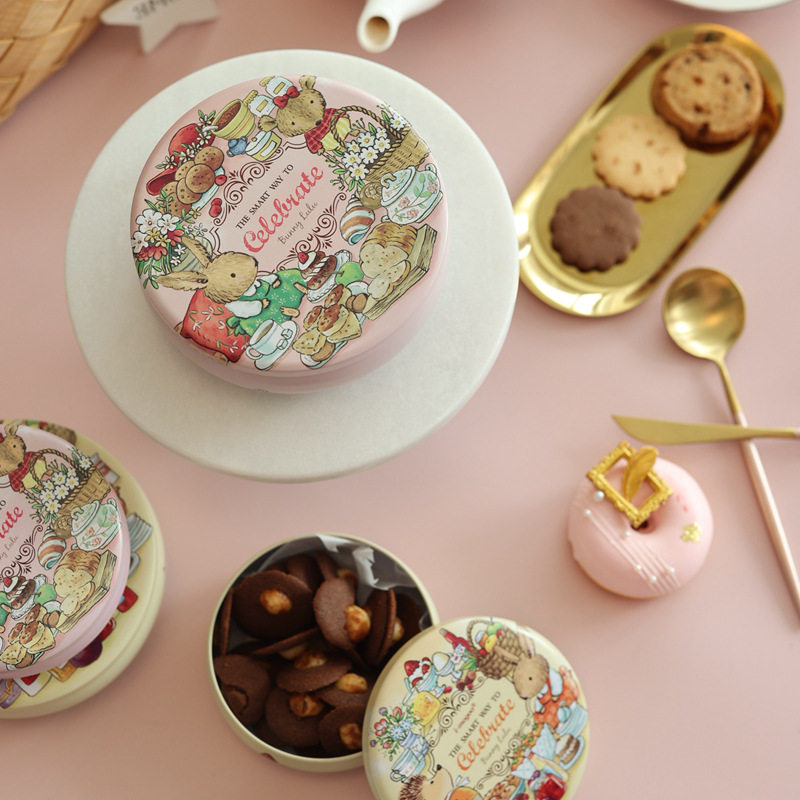 小号鼓型罐喜糖盒子糖果盒首饰礼品马口铁盒茶罐包装盒婚庆结婚