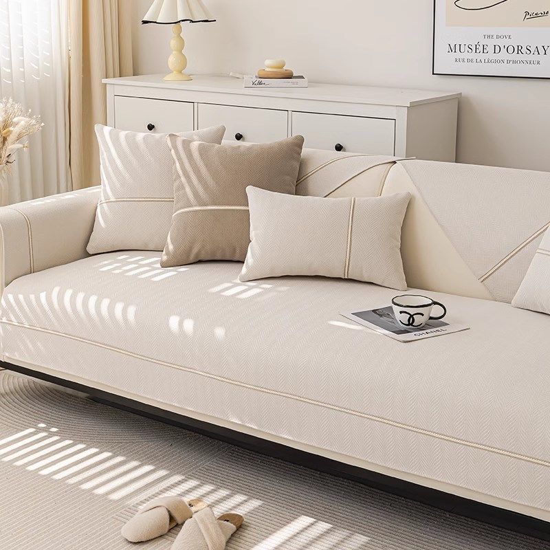 奶油风雪尼尔沙发垫级防猫抓沙发盖布新款四季通用沙发罩,居家布艺,沙发垫,淘宝优惠券,粉丝福利购,淘宝优惠卷