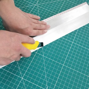 裁切尺广告防护尺切割尺铝合金美工直尺 加宽尺 tyle 经济款