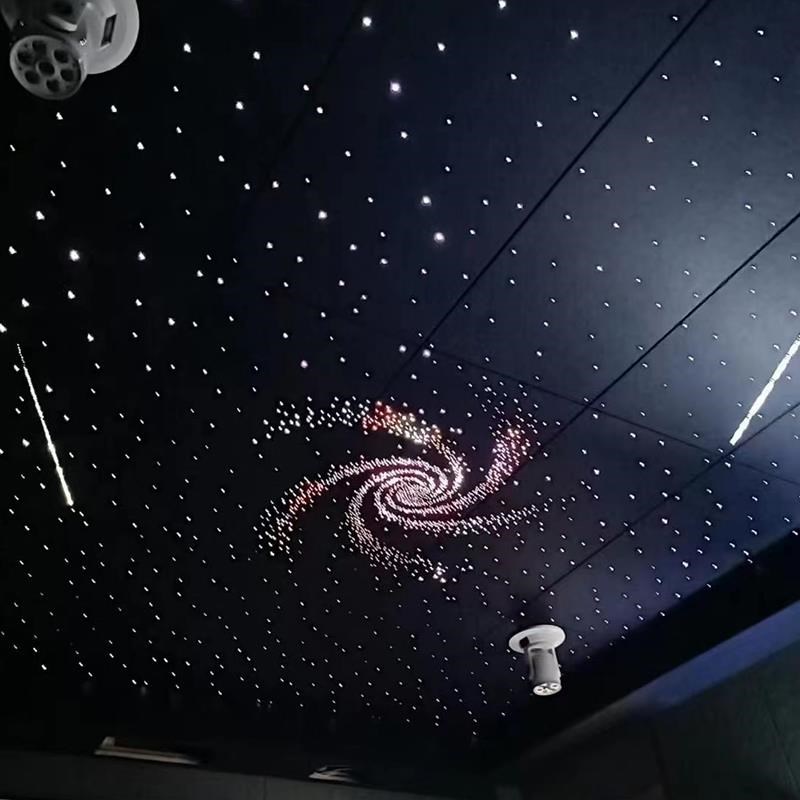 石板满天星卧室客厅走廊阳台酒吧影音室天板吊顶光纤灯