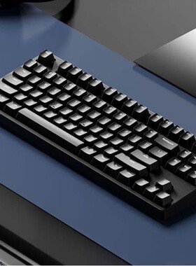 C87樱桃键盘 黑色有线机械键盘电竞游戏办公键盘 87键青轴