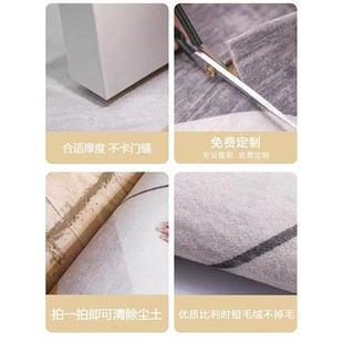 高级感入户门地垫玄关耐脏除尘免打理地毯大门口进U门防滑脚垫定