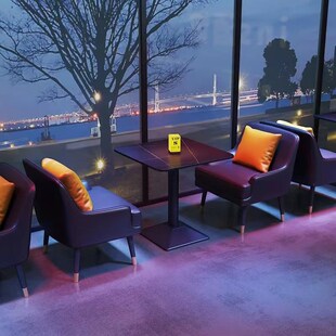 新款工业a风餐厅酒吧卡座沙发定制清吧音乐餐吧酒馆烧烤咖啡店桌