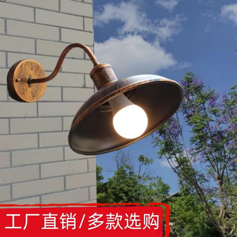 户外防水壁灯美式复古仿古花园别墅庭院室外露台大门口感应墙壁灯