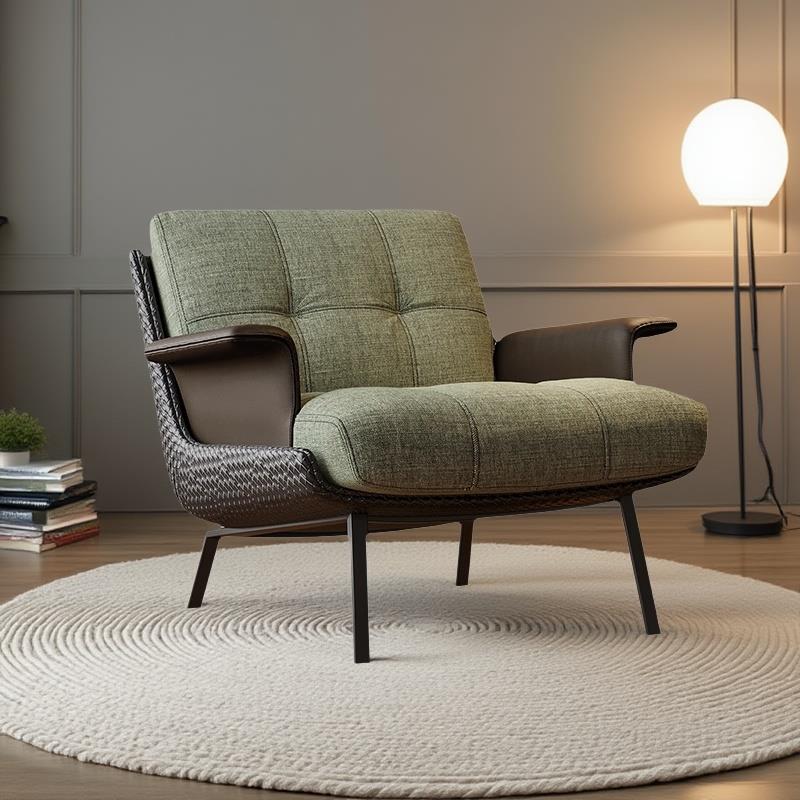 中古风Daiki休闲椅扶手单椅单人沙发客厅民宿阳台咖啡厅洽谈桌椅