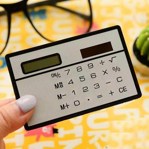 8卡片式超薄计算器便携迷你太阳能计算机小型计算器创意学生文具