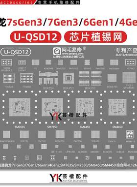 适用荣耀200/300/CPU骁龙7sGen3/RR88916/77051功放QPM8590植锡网