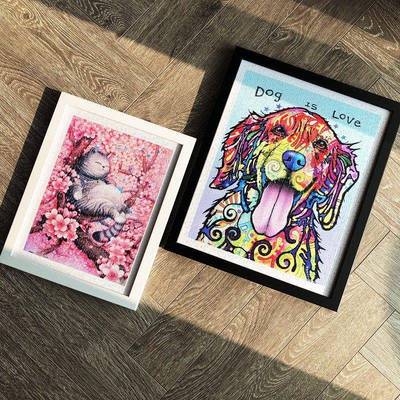 北欧实木相框3djp拼图框1200片装裱拼图框架300片600片专用可定制