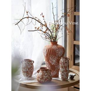 景德镇覆古老陶瓷花瓶装饰品客厅水花插花高档餐桌家居装饰品