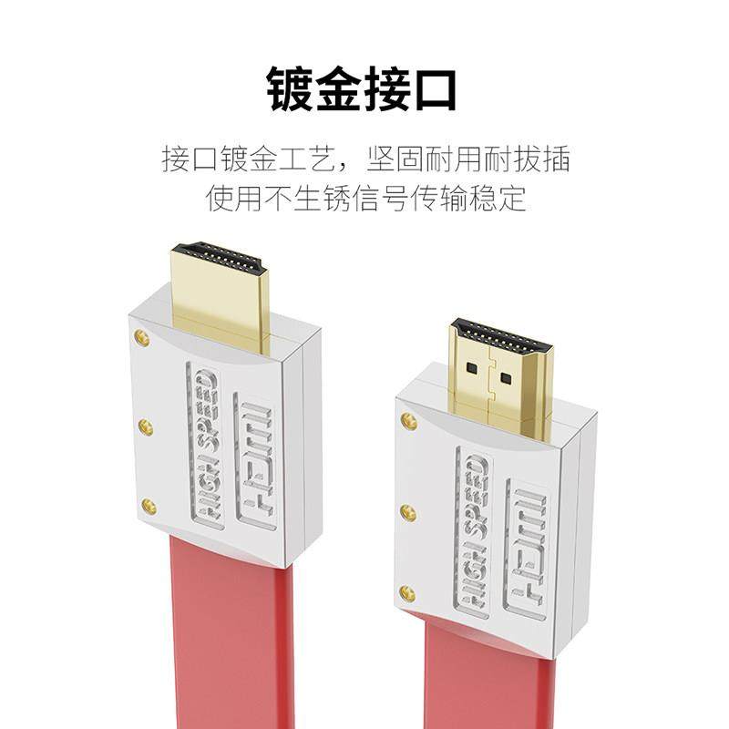 HDMI高清线4K60hz视频PS游戏电脑显卡电视机顶盒扁平线高刷连接线