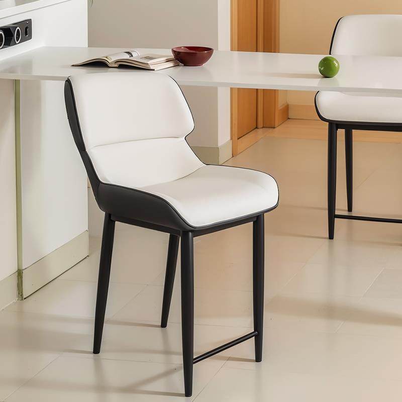 高脚吧台凳坐高55cm60加高极简靠背家用休闲设计师北欧岛台高脚椅