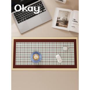 okay摩登格调鼠标垫家用办公书桌垫简约高级感电竞电脑键盘桌面垫