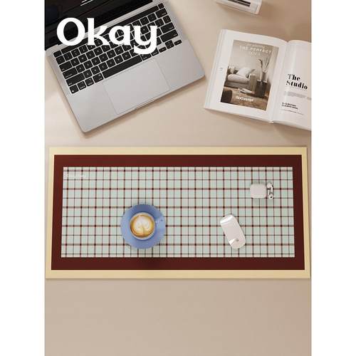 okay摩登格调鼠标垫家用办公书桌垫简约高级感电竞电脑键盘桌面垫