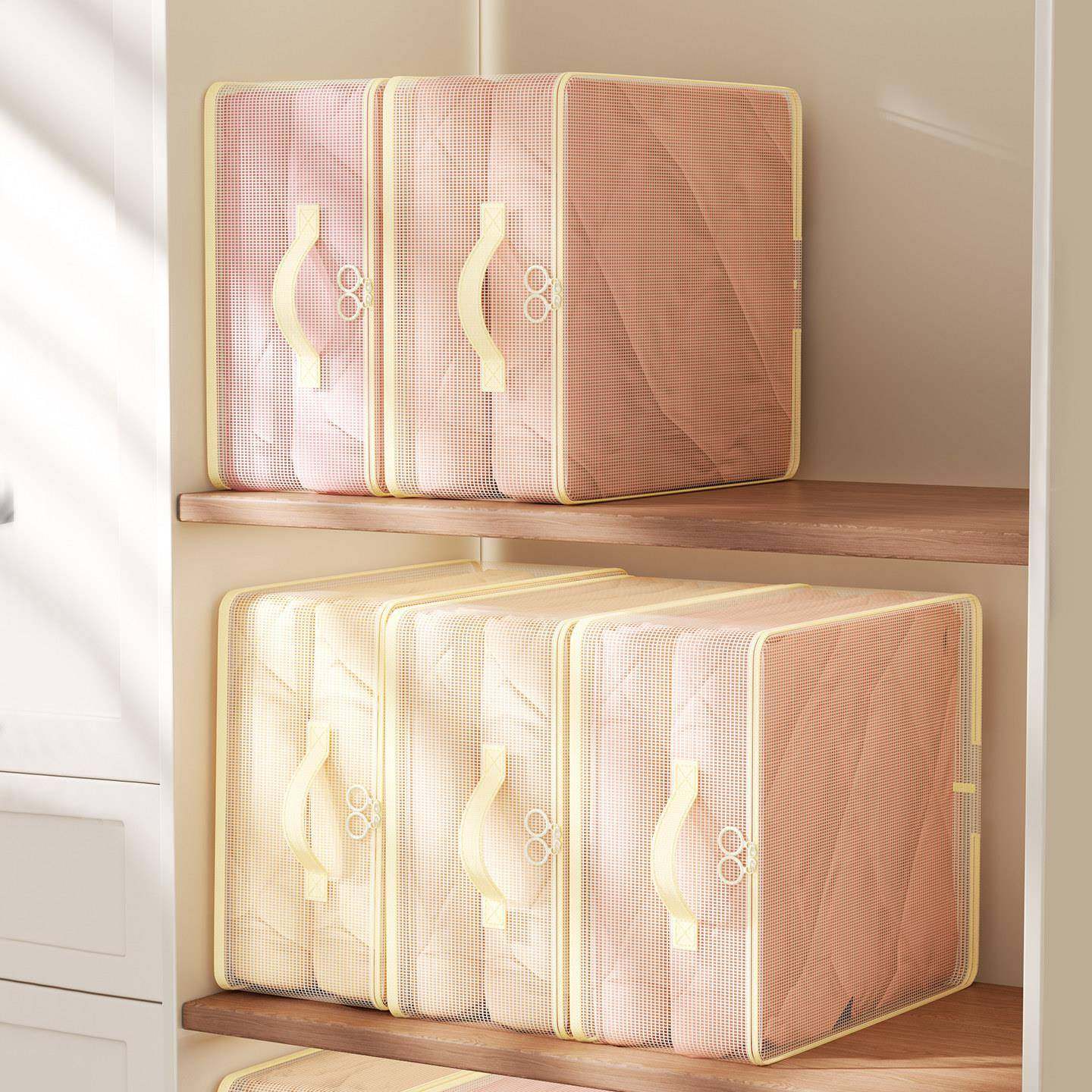 网纱四件套收纳袋防水行李衣服被子专用整理袋衣柜换季打包袋神器,收纳整理,其他收纳袋,淘宝优惠券,粉丝福利购,淘宝优惠卷