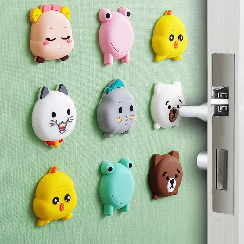 防撞贴矽胶入户门挡器门把手垫门后柜门防磕碰冰箱卡通墙贴防撞垫