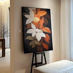 中古风客厅装饰画 画法式覆古单幅沙发背景墙落地画 画高级感玄关