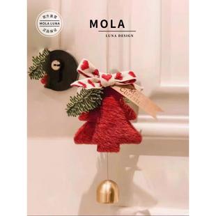 Molaluna.Month。挂件圣诞树星星挂钟圣诞挂件金月