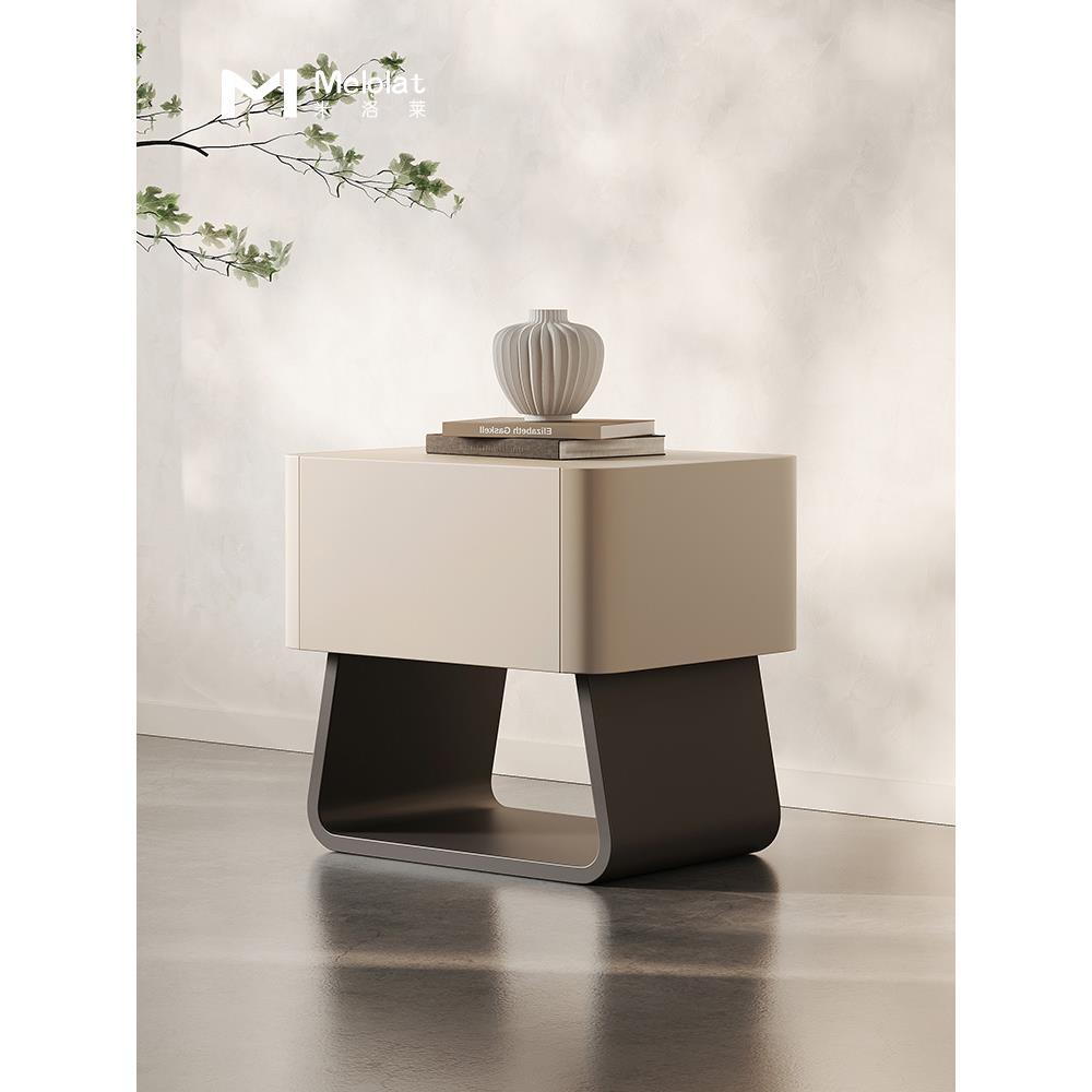 Melolat意大利实木创意床头柜奶油Normcore设计师现代卧室多功能