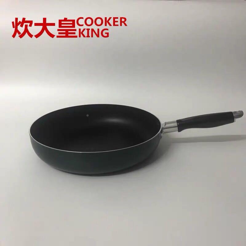 加饼不厚粘平底锅电磁炉瓦斯-炉COOKER K通用煎炒锅烙煎不沾锅203