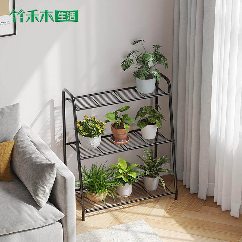 花景兰花架架置物架阳多台层铁花艺户外庭院多植物花肉架子客厅落