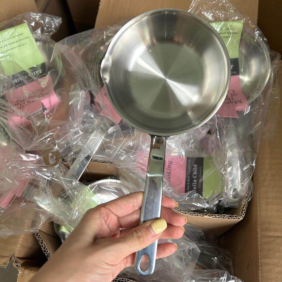 诺家304不锈钢小煎锅 涂层煎蛋锅迷辅你平底煎锅婴儿食锅米煎锅